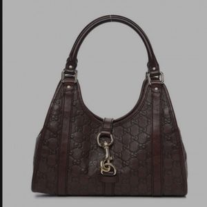 Gucci Guccissima Small Jackie Shoulder Bag Brown